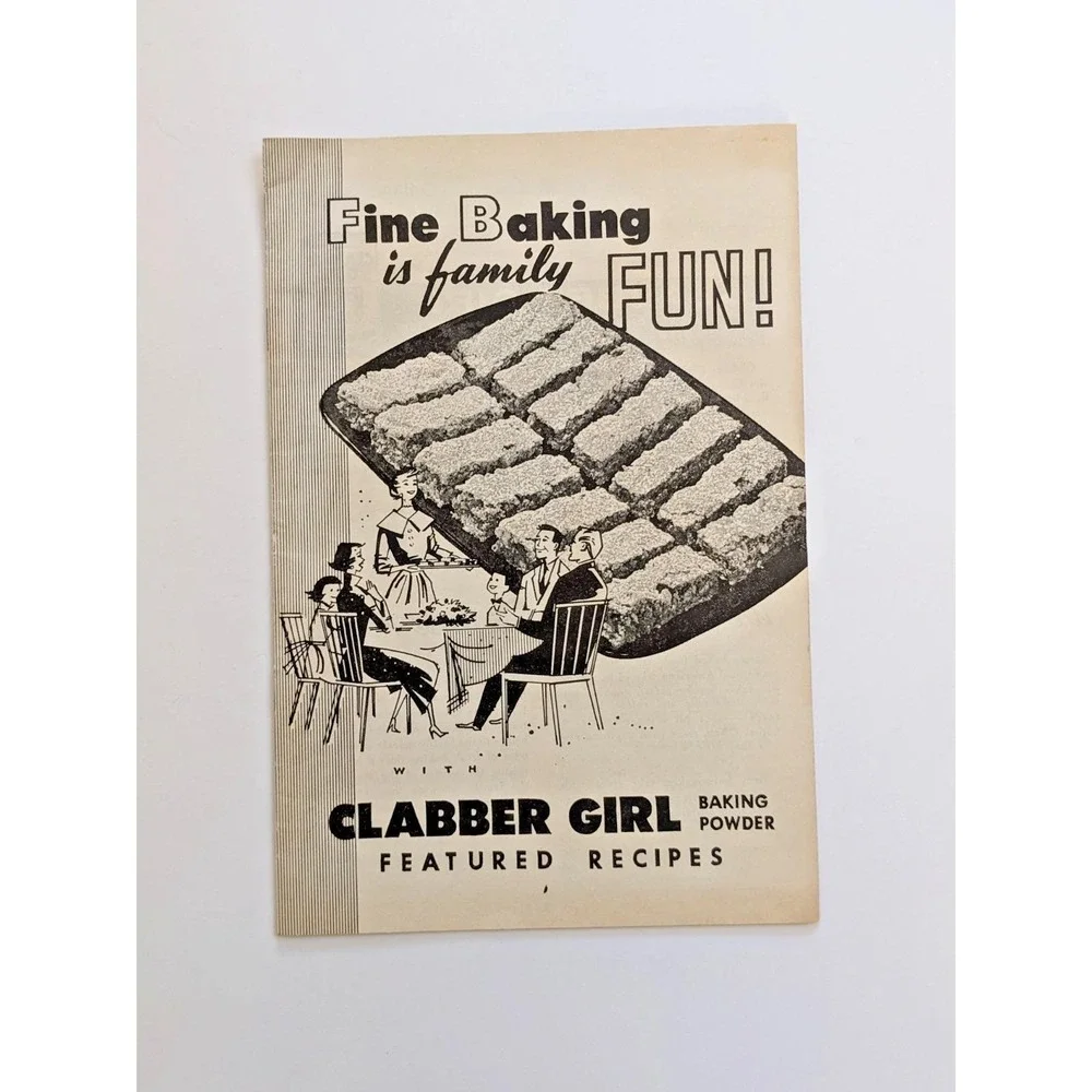 Vintage Clabber Girl Baking Powder Recipe‎ Booklet Mid Century Baking Recipes